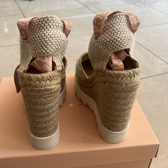 GORGEOUS Stella McCartney Gaia Wedge wrap around sandal. 36 - Picture 7 of 12